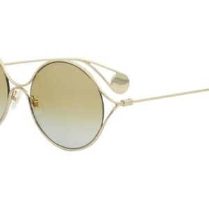 Gucci Gold Round Sunglasses